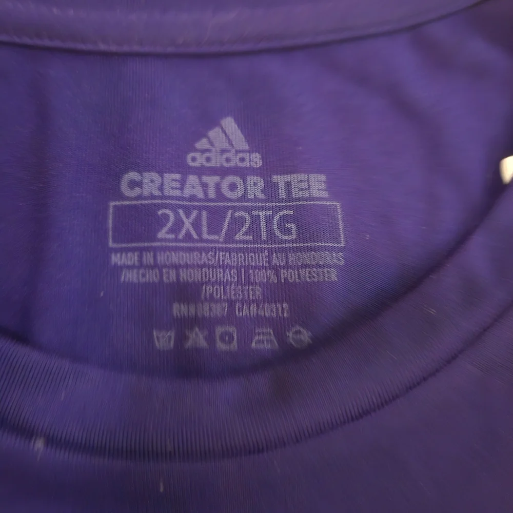 Adidas Men's Purple T-Shirt Dri-fit - Picture 2 of 6